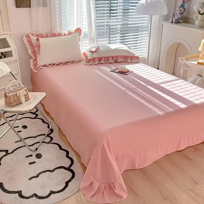 Qfdian Kawaii Princess Korean Bedding Set