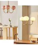 Qfdian Art Deco Elegance Glass Ball Chandelier