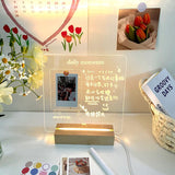 Qfdian Korean Acrylic Memo Board