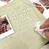 Qfdian Korean Acrylic Memo Board