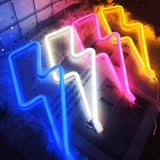 Qfdian Lightning Bolt Neon Sign