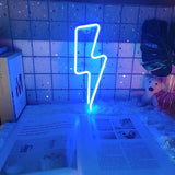 Qfdian Lightning Bolt Neon Sign