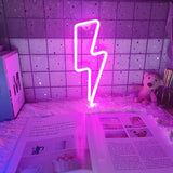Qfdian Lightning Bolt Neon Sign