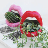 Qfdian Creative Lips Flower Pot