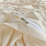 Qfdian Ruffle Flower Duvet Cover Set