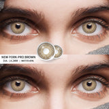 Qfdian NewYork Brown 14.2mm 1 Pair | 1 Year