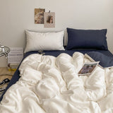 Qfdian Dusty Shades Plain Bedding Set
