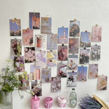 Qfdian Pale Roses Wall Collage Prints