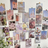 Qfdian Pale Roses Wall Collage Prints