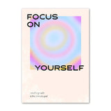 Qfdian Pale Gradients and Quotes Canvas Posters
