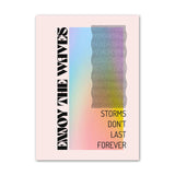 Qfdian Pale Gradients and Quotes Canvas Posters