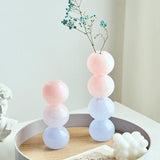Qfdian Pastel Glass Bubble Vase
