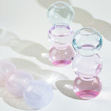 Qfdian Pastel Glass Bubble Vase