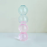 Qfdian Pastel Glass Bubble Vase