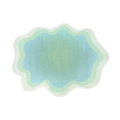 Qfdian Pastel Blob Irregular Accent Rug