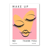 Qfdian Pastel Pink Gallery Wall Art Canvas Posters