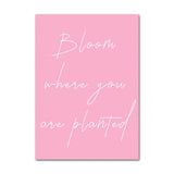 Qfdian Pastel Pink Gallery Wall Art Canvas Posters