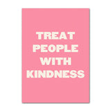 Qfdian Pastel Pink Gallery Wall Art Canvas Posters