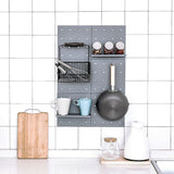 Qfdian Nordic Style Pegboard Wall Storage