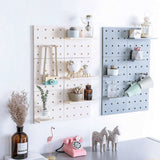 Qfdian Nordic Style Pegboard Wall Storage