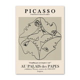 Qfdian Picasso Outline Sketches Canvas Posters