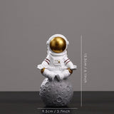 Qfdian Spaceman Figurines Sculpture