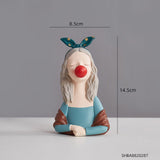 Qfdian Angelic Girl Figurine Sculpture