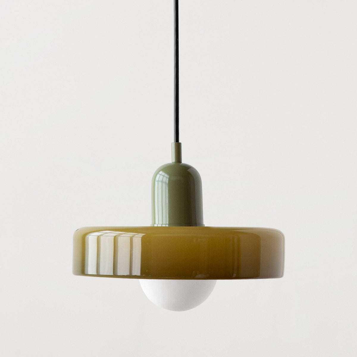 Qfdian Retro Glass Pendant Light