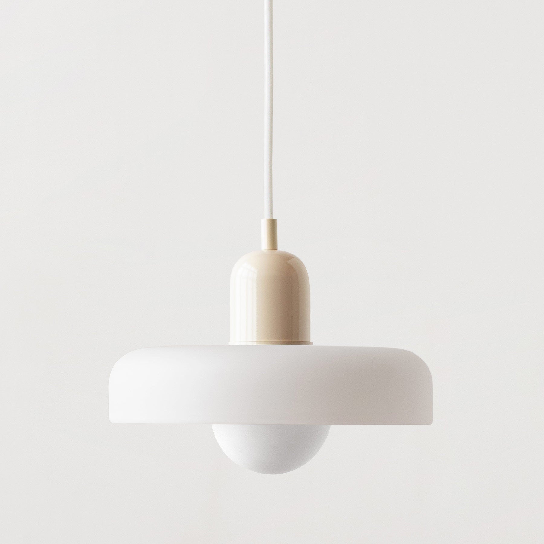 Qfdian Retro Glass Pendant Light