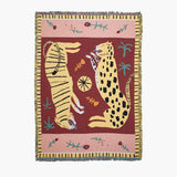 Qfdian Hippie Wild Leopard & Tiger Blanket