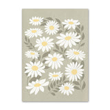 Qfdian Sage Green Flowers Canvas Posters