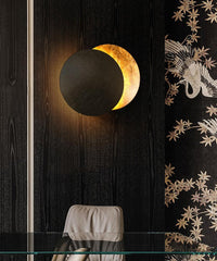 Qfdian Creative Rotatable Moon Phase Wall Lamp