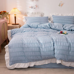 Qfdian Ribbed Softie Bedding Set