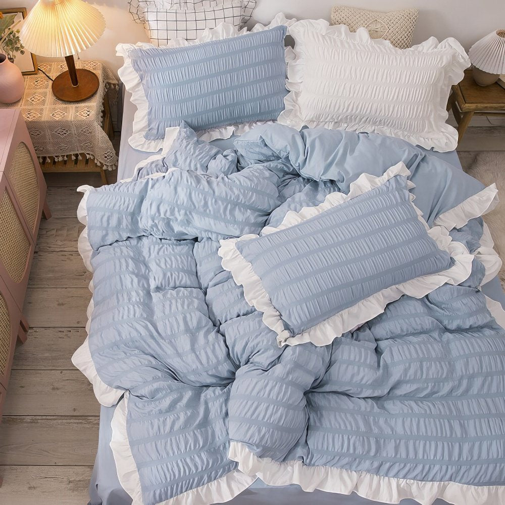 Qfdian Ribbed Softie Bedding Set