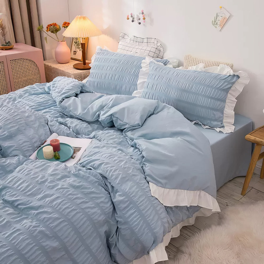 Qfdian Ribbed Softie Bedding Set