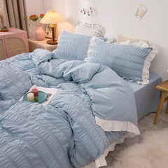 Qfdian Ribbed Softie Bedding Set