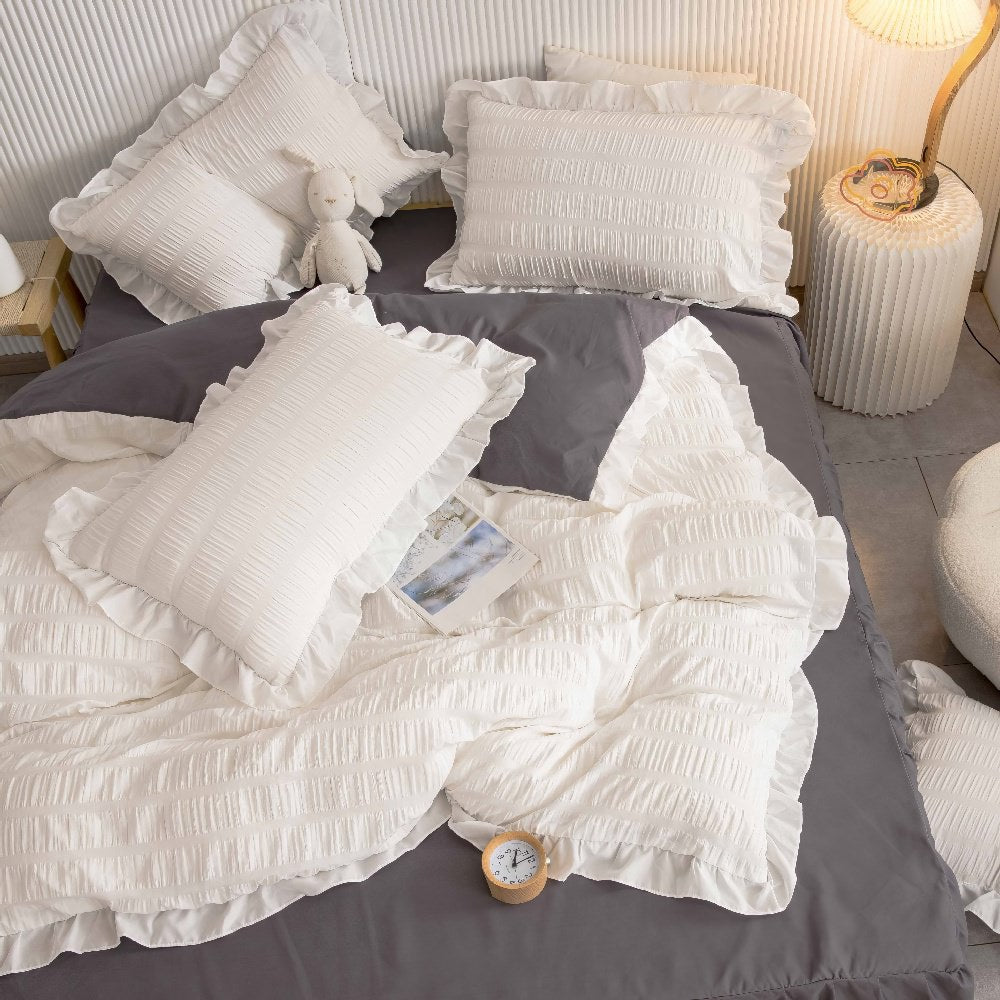 Qfdian Ribbed Softie Bedding Set