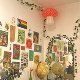 Qfdian Fairy Mushroom Hanging Decor