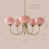 Qfdian Art Deco Elegance Glass Ball Chandelier
