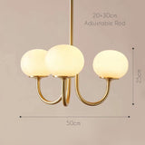 Qfdian Art Deco Elegance Glass Ball Chandelier