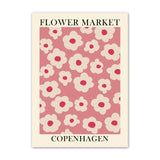 Qfdian Flower Market Canvas Posters