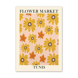 Qfdian Flower Market Canvas Posters