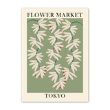 Qfdian Flower Market Canvas Posters