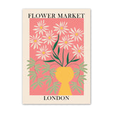 Qfdian Flower Market Canvas Posters