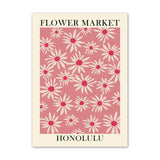 Qfdian Flower Market Canvas Posters