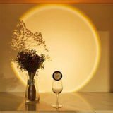 Qfdian Sticky Spot Sunset Projector Light