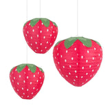 Qfdian Strawberry Paper Lanterns Hanging Decor