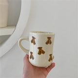 Qfdian Teddy Bear Cozy Coffee Mug