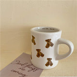 Qfdian Teddy Bear Cozy Coffee Mug