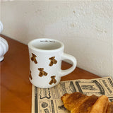 Qfdian Teddy Bear Cozy Coffee Mug